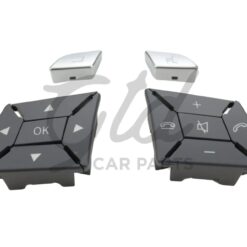 Botões Volante Cinza Escuro Mercedes-Benz Classe C E GLK CLA GLA B CLS SLK SLC W204 W207 W212 W117 W246 W172
