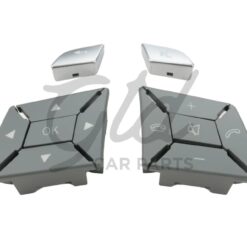 Botões Volante Cinza Mercedes-Benz Classe C E GLK CLA GLA B CLS SLK SLC W204 W207 W212 W117 W246 W172