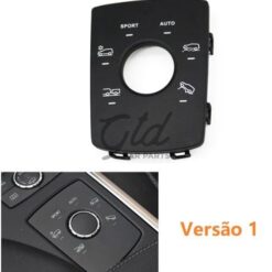 Moldura Modos de Condução Preta Mercedes-Benz ML GL GLS GLE W166 W292 2012-2019 Versão 1