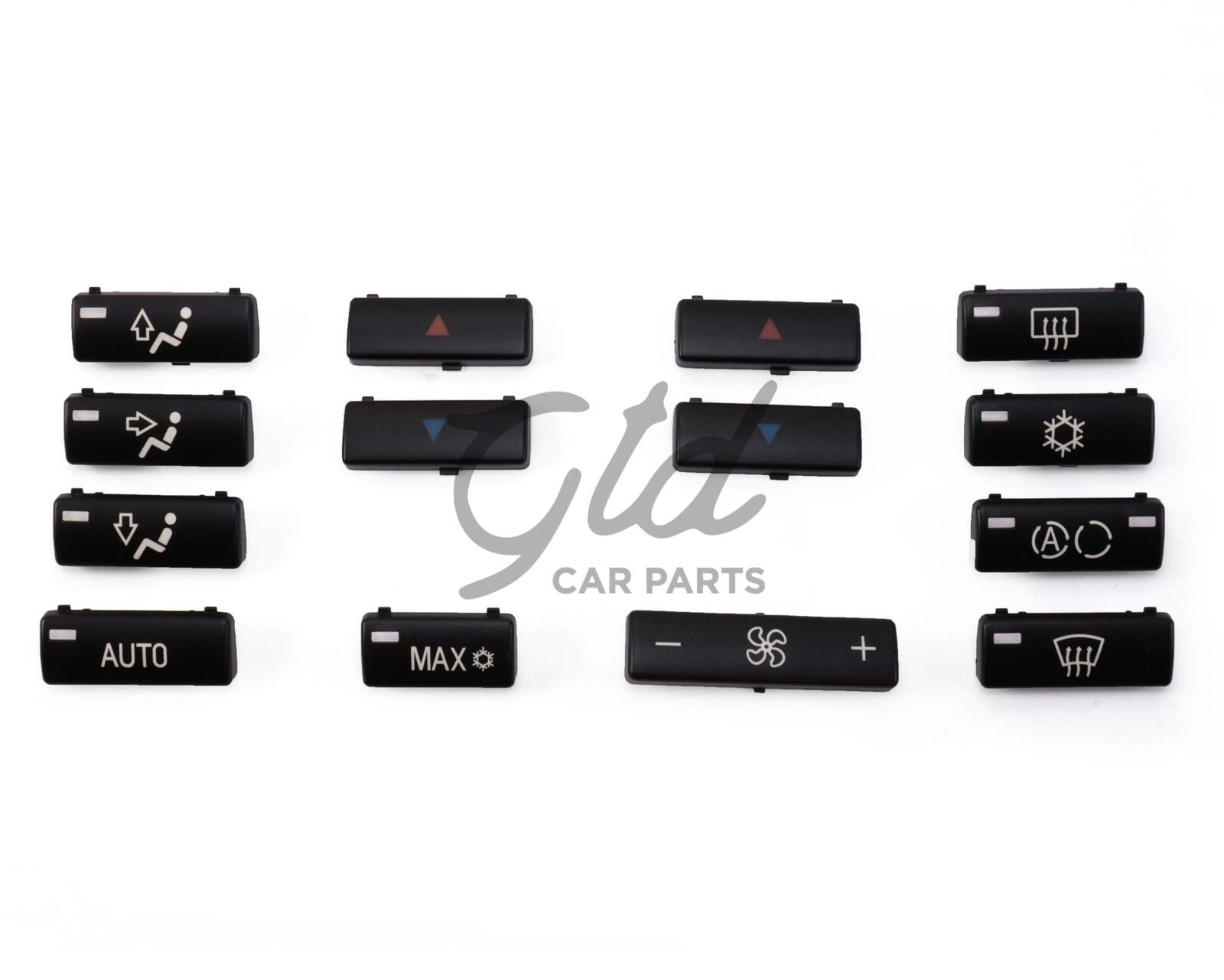 Pack 14 Botões Módulo Ar Condicionado Frontal BMW Série 5 X5 E39 E53 1996-2006 - Image 2
