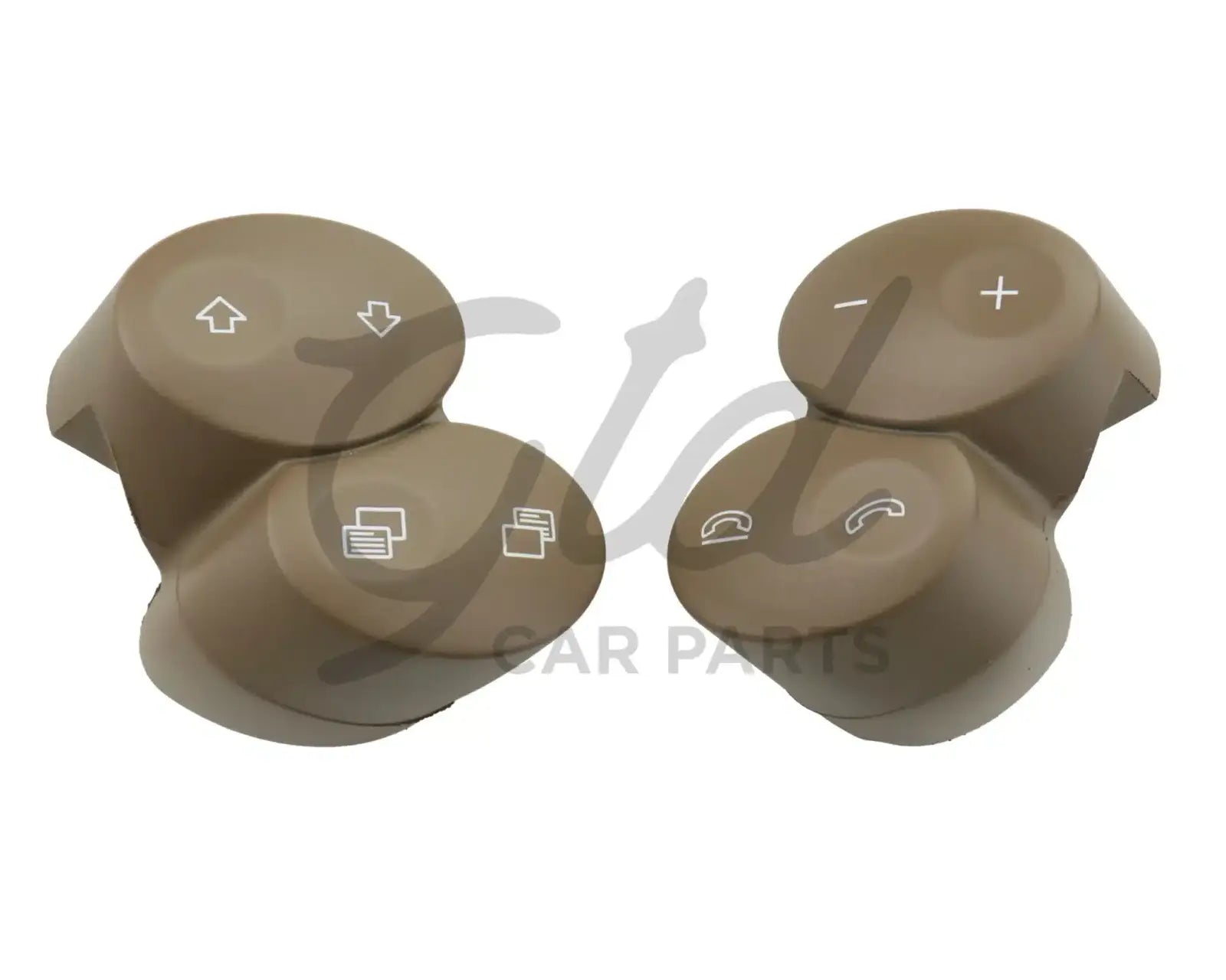 Botões Volante Bege Escuro Mercedes-Benz Class C CLS CLK W211 W219 W209 2001-2011 - Image 2