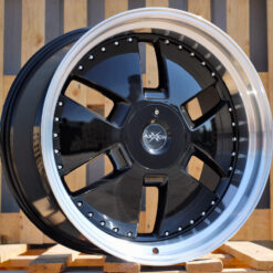 Jante MER AT674 R20x9 ET30 5x112 - Black+Polished Lip