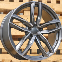 Jante AUD R20x9 ET33 5x112 - Grey Polished Half Matt