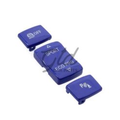 Conjunto 3 Botões Azul Régua Sport  BMW Série 1/2/3/4 F20 F30 F33 F36 2012-2019