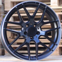 Jante MER R18x8 ET40 5x112 - Black Half Matt+Polished Lip