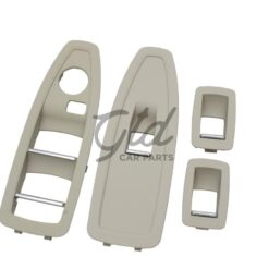 Conjunto de 4 Molduras Vidros Preto BMW Série 1/3/4 F20 F30 F36 S/ Esp. Rebatíveis