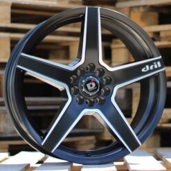 Jante RACIN R18x8 ET35 5x105|5x114 - Black Polished Half Matt