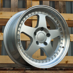 Jante BMW HE750 R17x8 ET34 5x120 - Silver+Polished Lip