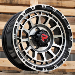 Jante 4X4 H1046 R15x7 ET10 5x114.3 - Black Polished