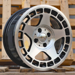 Jante RACIN R15x7 ET24 4x100 - Black Polished