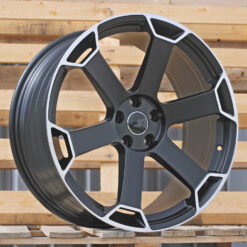 Jante Audi 21x9 ET30 5x112 - Black Half Matt+Polished Lip