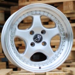 Jante BMW R14x7 ET20 4x100 - Silver+Polished Lip
