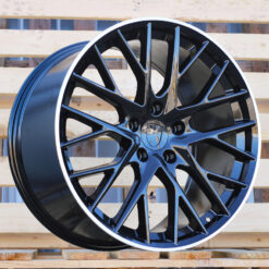 Jante Porsche R21x11.5 ET62 5x130 - Black+Polished Lip