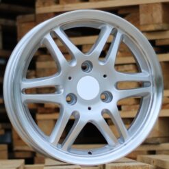 Jante SMART R15x6 ET20 3x112 - Silver+Polished Lip