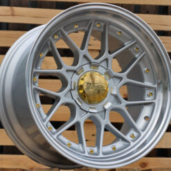 Jante HAXER R18x10 ET15 5x120|5x112 - Silver+Polished Lip