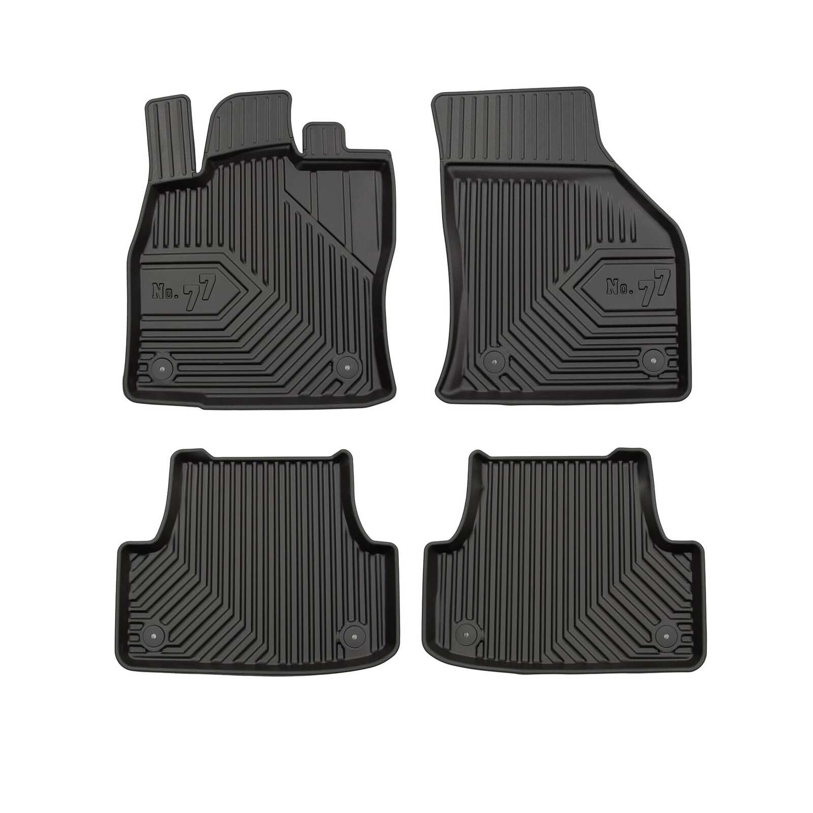 PACK 4 TAPETES BORRACHA NO.77 AUDI A3 Sportback 8V 2013-2020