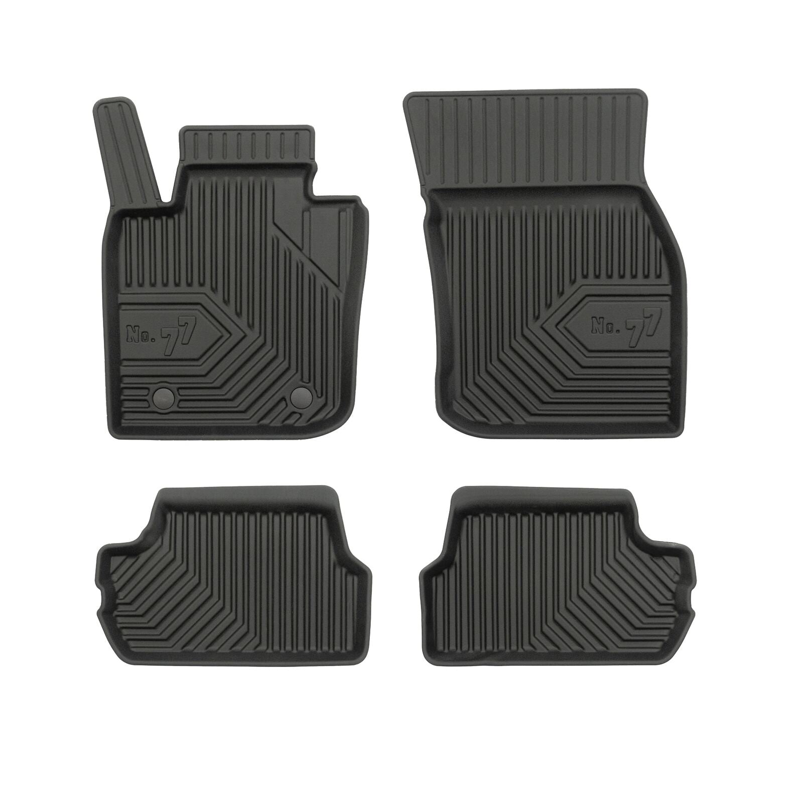 PACK 4 TAPETES BORRACHA NO.77 MINI COOPER III 3 PORTAS AUTOMÁTICO 2014->