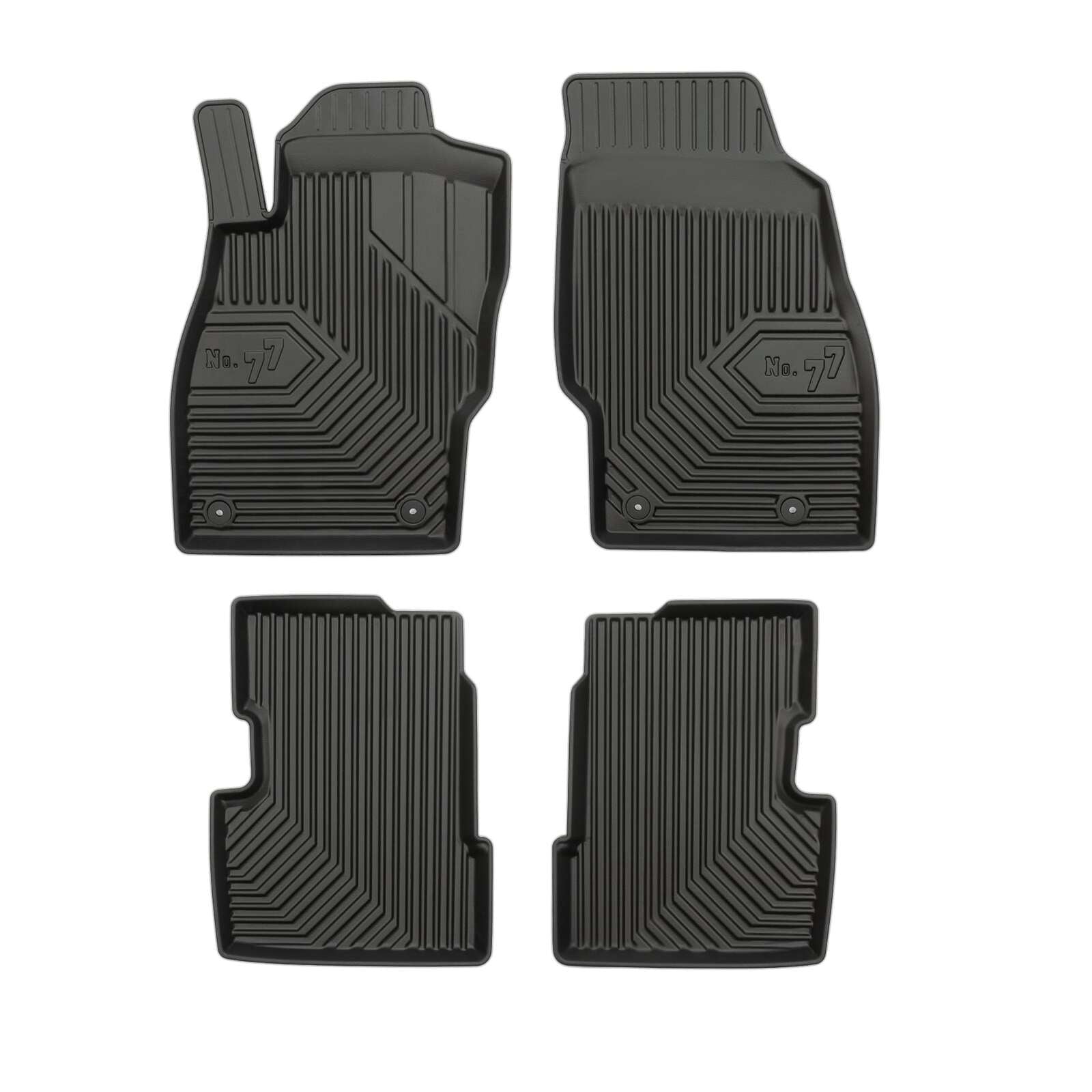 PACK 4 TAPETES BORRACHA NO.77 OPEL CORSA E 2014-2019