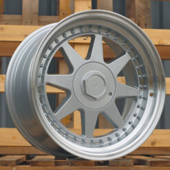 Jante RACIN R17x8.5 ET25 4x100 - F Silver+Polished Lip