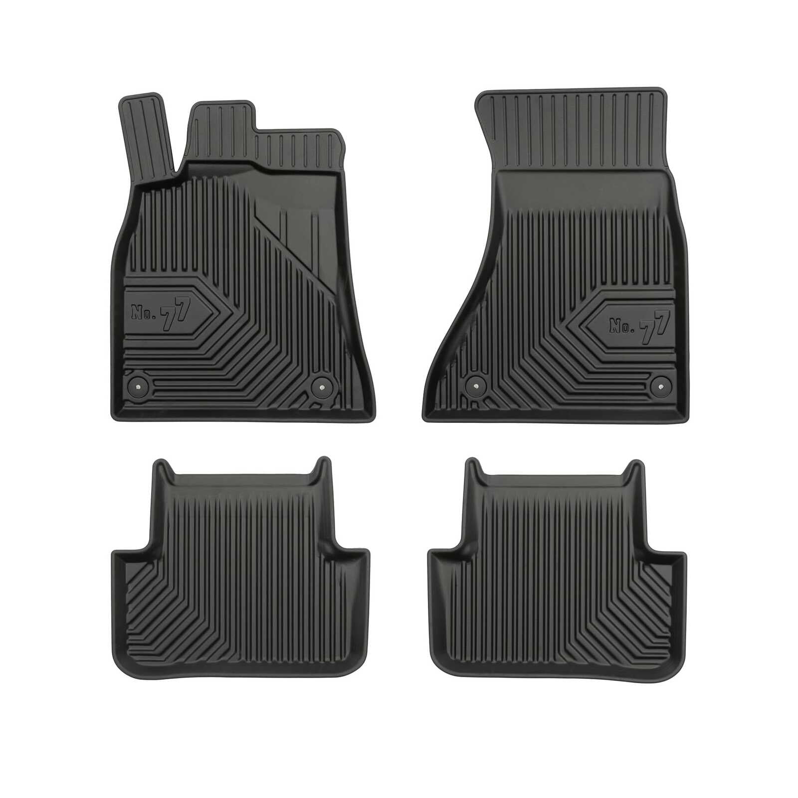 PACK 4 TAPETES BORRACHA NO.77 AUDI A4 B8 2007-2015