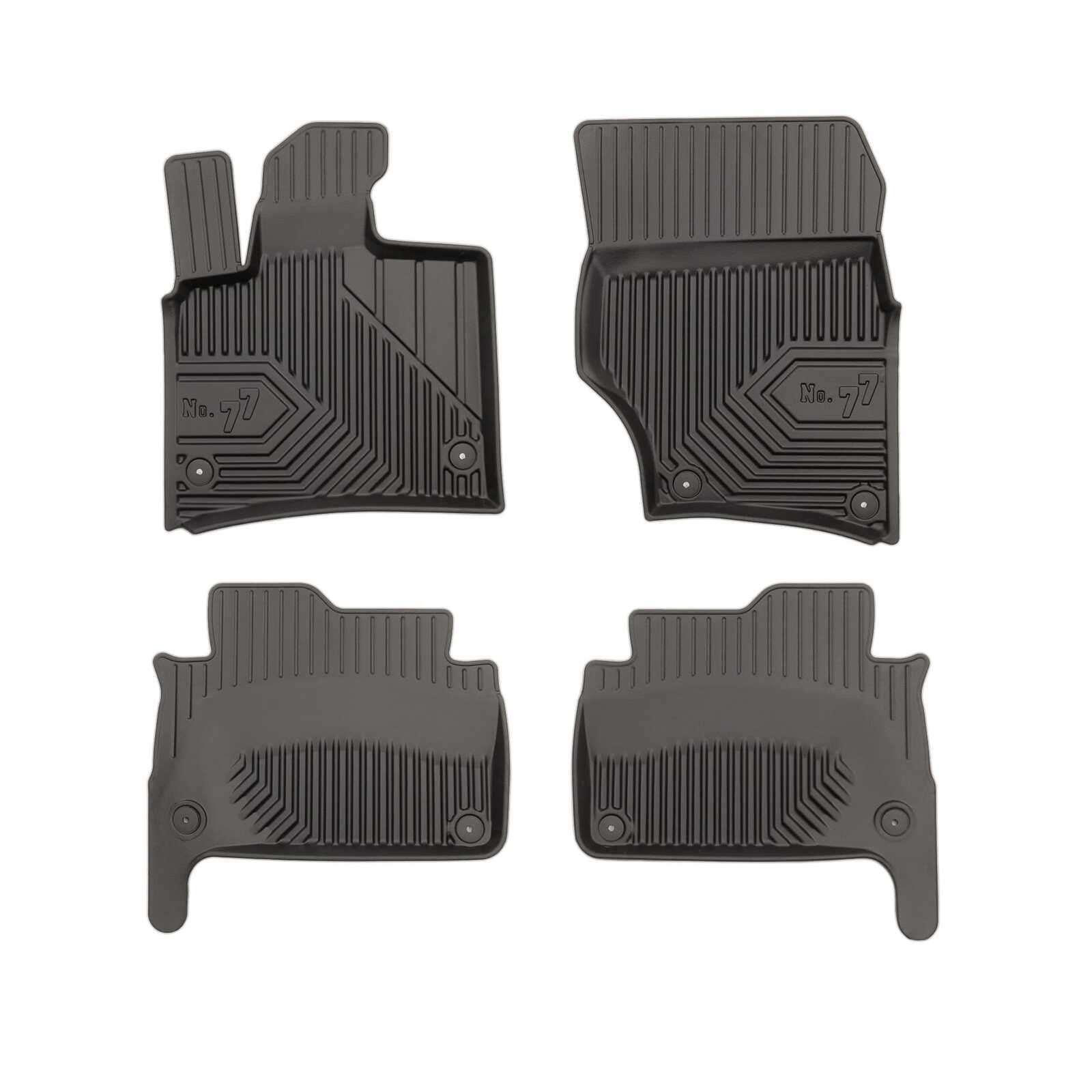PACK 4 TAPETES BORRACHA NO.77 AUDI Q7 I 2005-2015