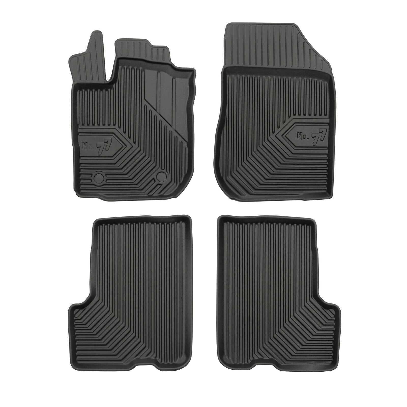 PACK 4 TAPETES BORRACHA NO.77 DACIA LOGAN MCV I 2006-2013