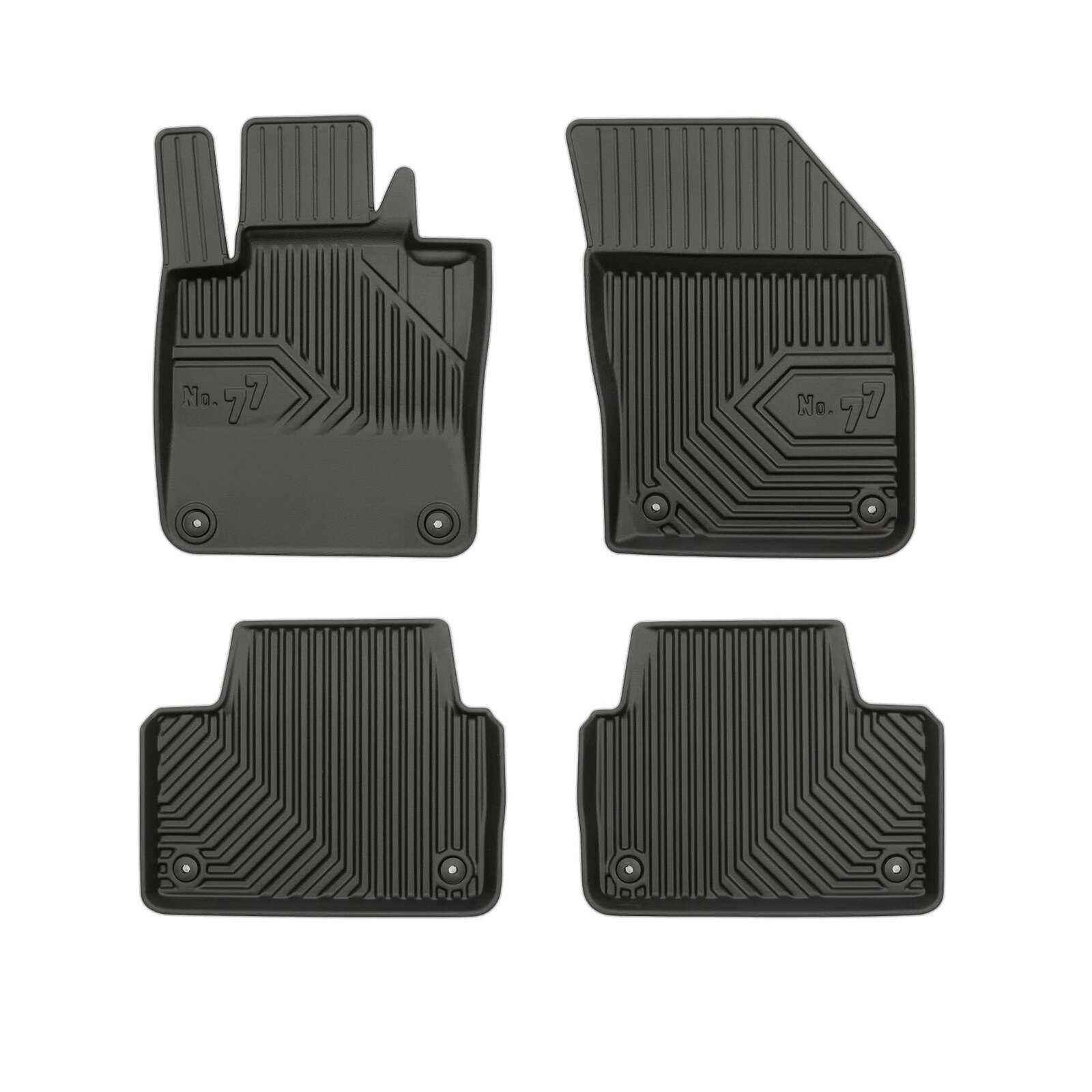 PACK 4 TAPETES BORRACHA NO.77 VOLVO S60 III SEDAN 2018->