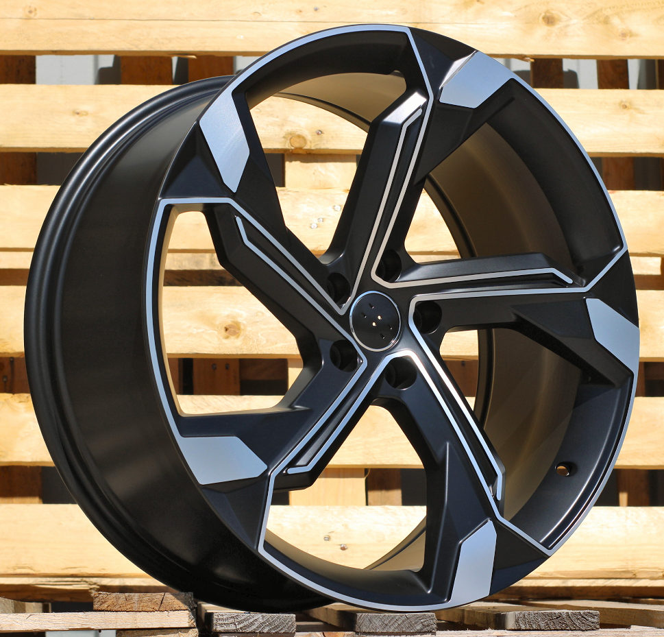 Jante Audi 21x9.5 ET36 5x112 - Black Polished Half Matt