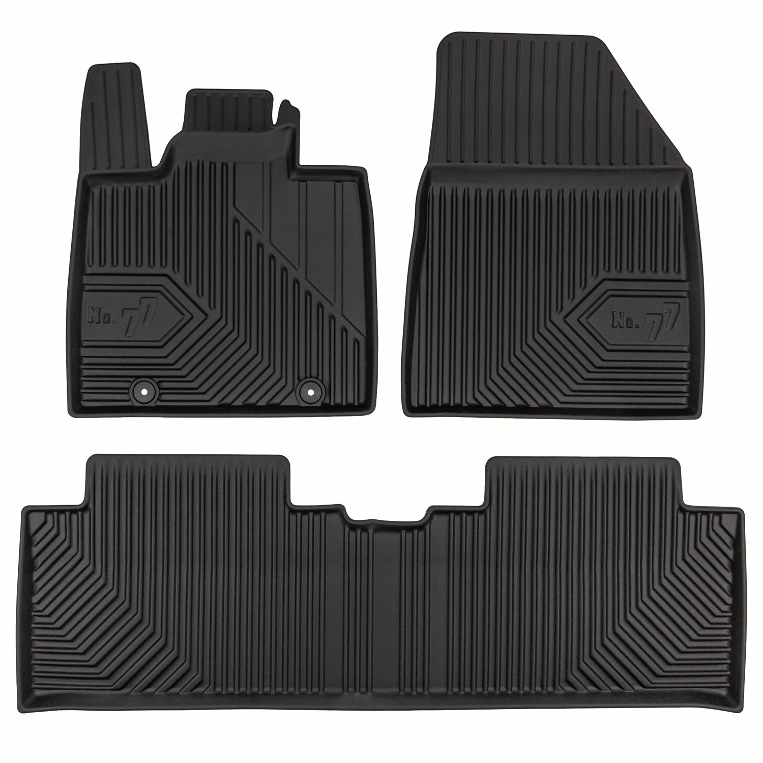 PACK 3 TAPETES BORRACHA NO.77 BYD ATTO2 DM-i 2024-2026