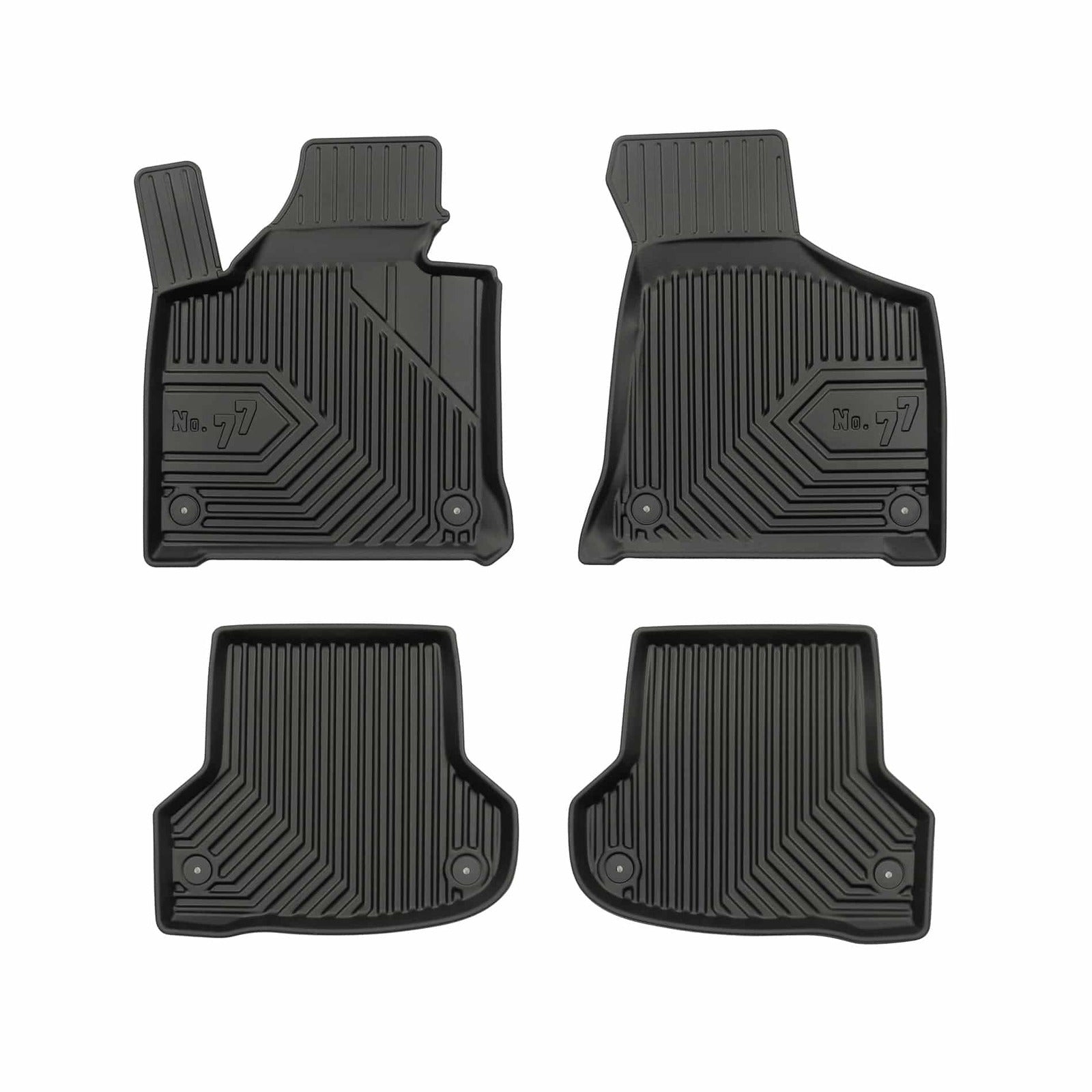 PACK 4 TAPETES BORRACHA NO.77 AUDI RS3 8P 2003-2013