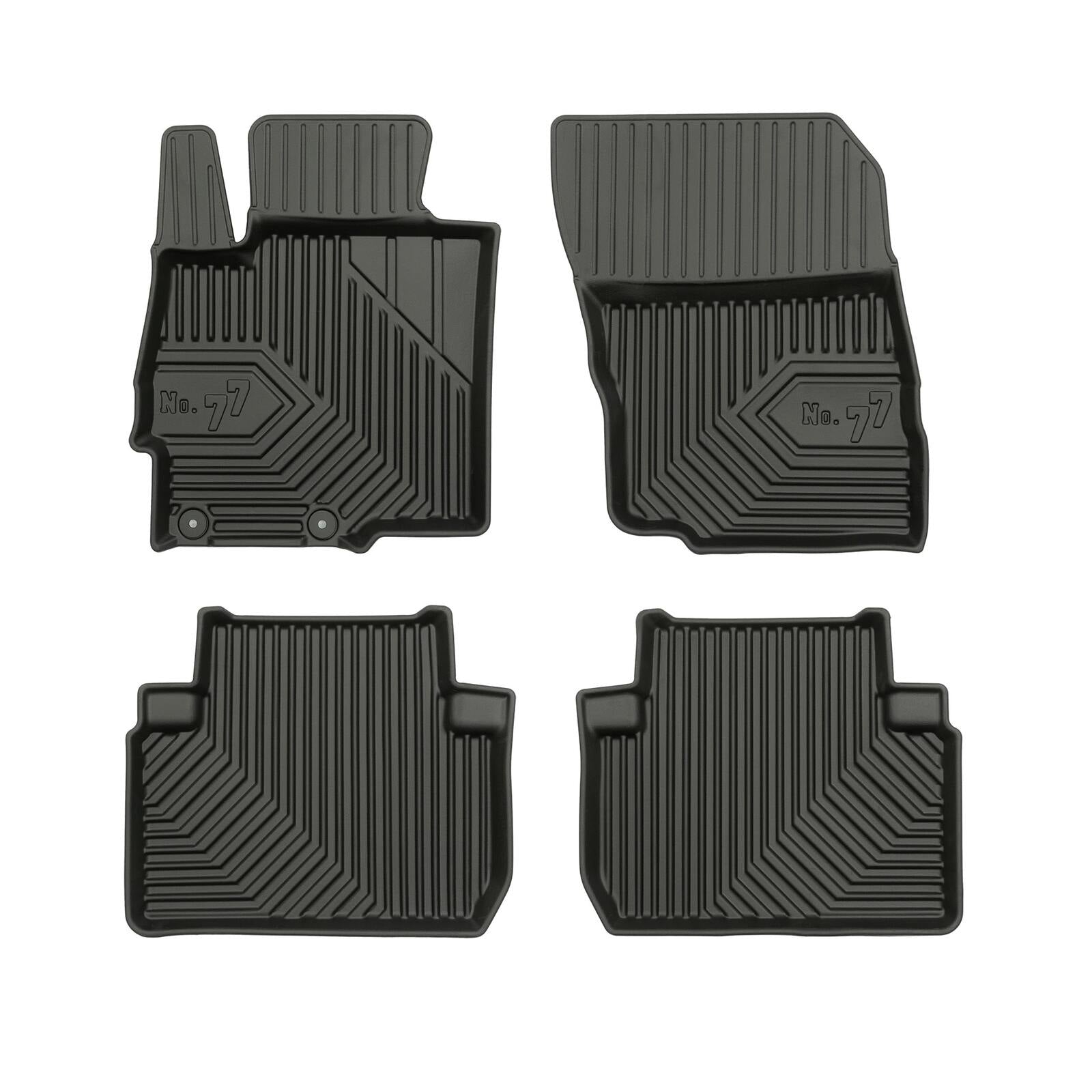 PACK 4 TAPETES BORRACHA NO.77 MITSUBISHI ECLIPSE CROSS 2018-> VERSÃO 1