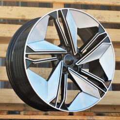 Jante AUD FBX334 R19x8.5 ET35 5x112 - Silver Shining+Black