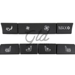 Conjunto de 7 Botões Módulo Ar Condicionado Traseiro BMW Série 5/6/7 F10 F11 F01 F02 F06 Versão 1