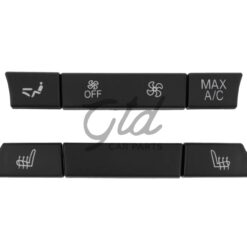 Conjunto de 6 Botões Módulo Ar Condicionado Traseiro BMW Série 5/6/7 F10 F11 F01 F02 F06 Versão 2