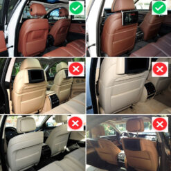 Alternative view of Bolso Traseiro Banco Preto BMW Série 5 5GT 7 X5 X6 F10 F01 F02 F15 F16 Versão C