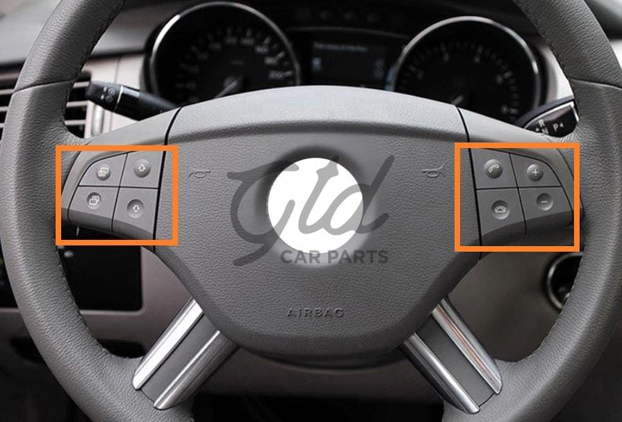 Botões Volante Cinza Mercedes-Benz W164 ML GL 2006-2009 - Image 3