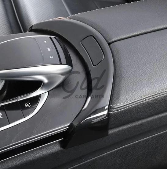 Friso Preto Brilhante Botão Consola 200mm Mercedes-Benz Classe C GLC W205 X253 2014-2021 - Image 2