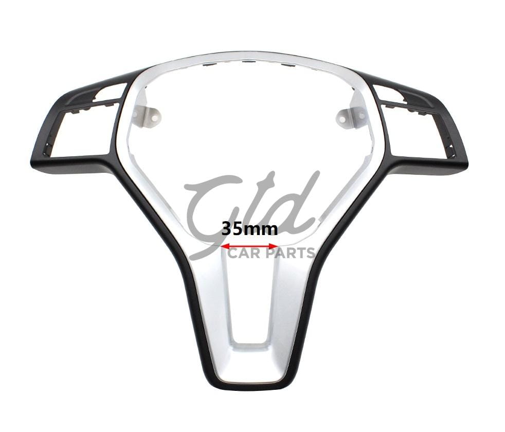 Moldura 35mm Volante Preto/Cromada Mercedes-Benz AMG Classe A B C E CLA GLA CLS W176 W246 W204 W212 2011-2019 - Image 3