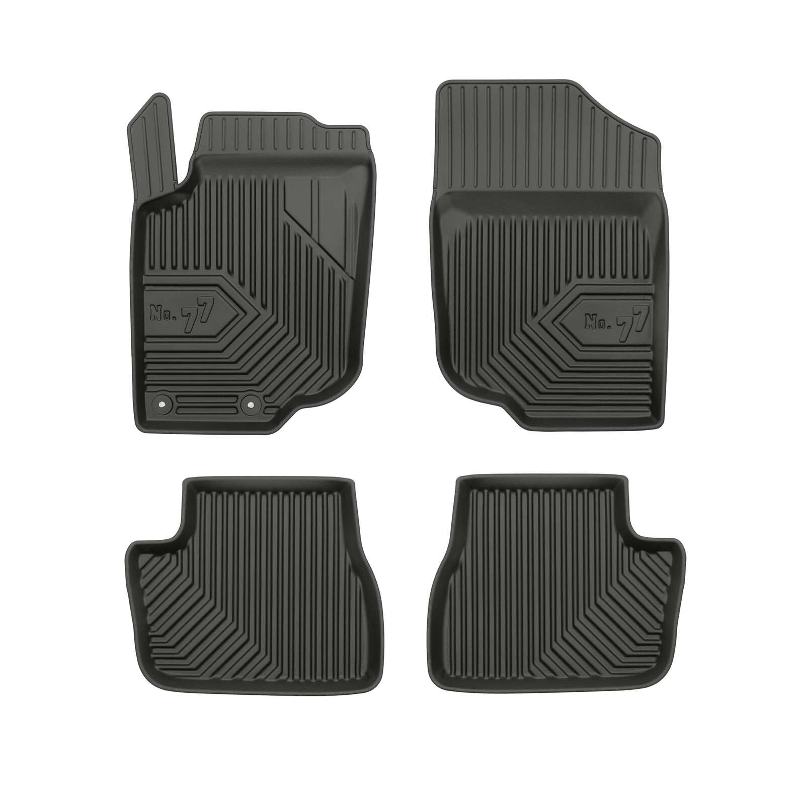 PACK 4 TAPETES BORRACHA NO.77 PEUGEOT 207 2006-2012