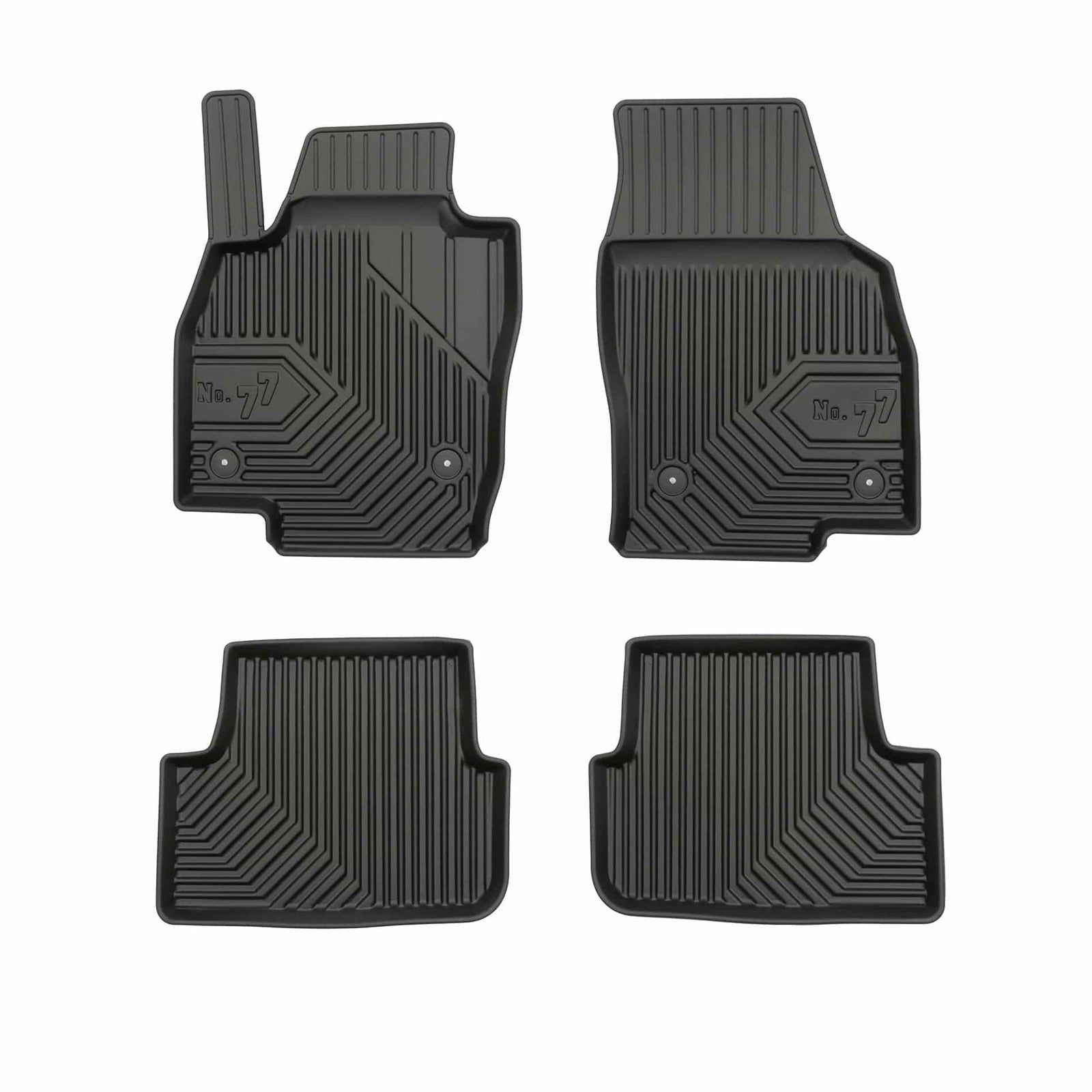 PACK 4 TAPETES BORRACHA NO.77 SKODA FABIA IV 2021->