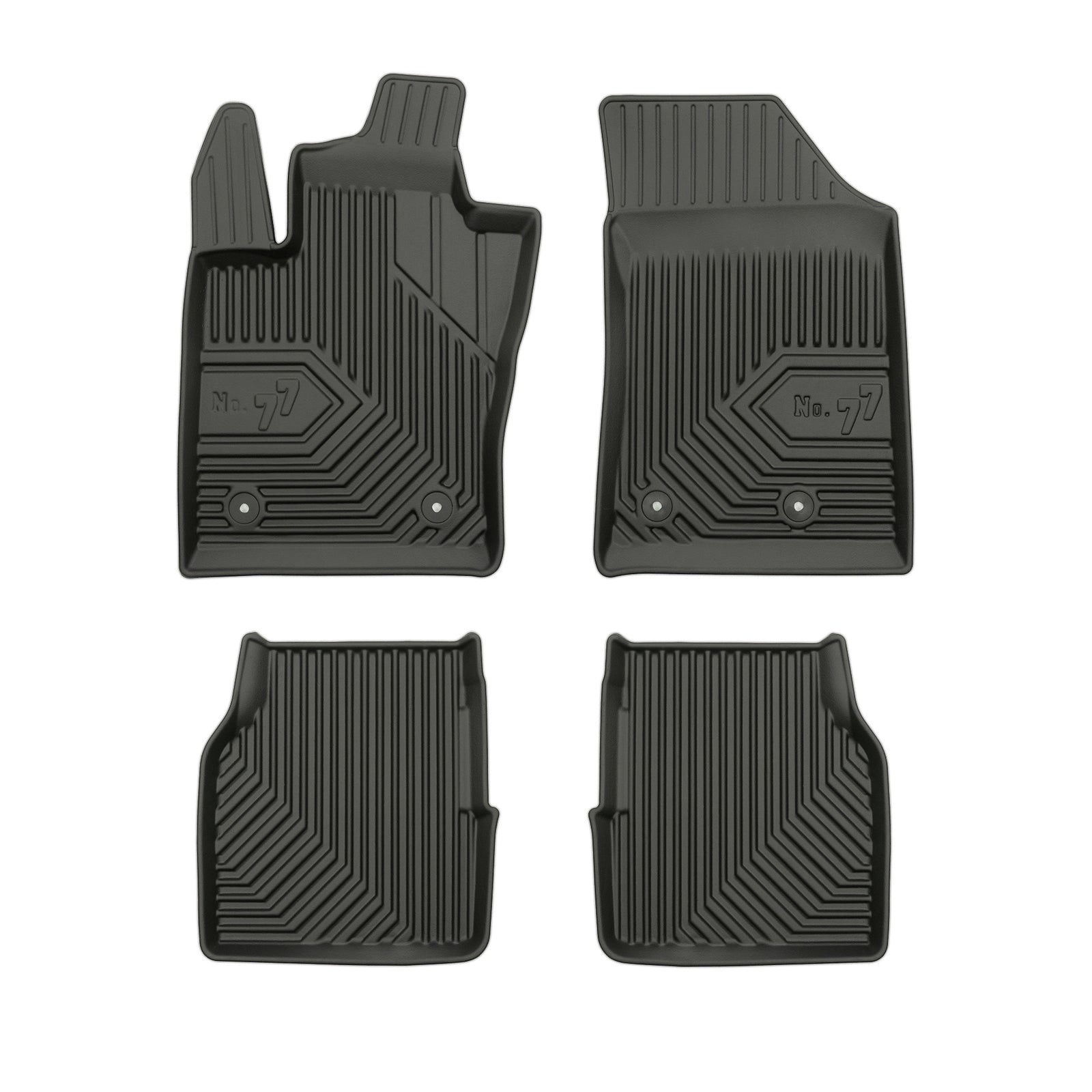 PACK 4 TAPETES BORRACHA NO.77 JEEP COMPASS II 2016->