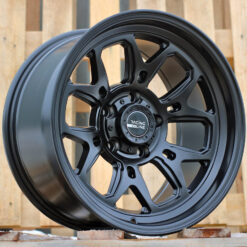 Jante 4X4 17x9 ET-6 5x127 - Black Half Matt