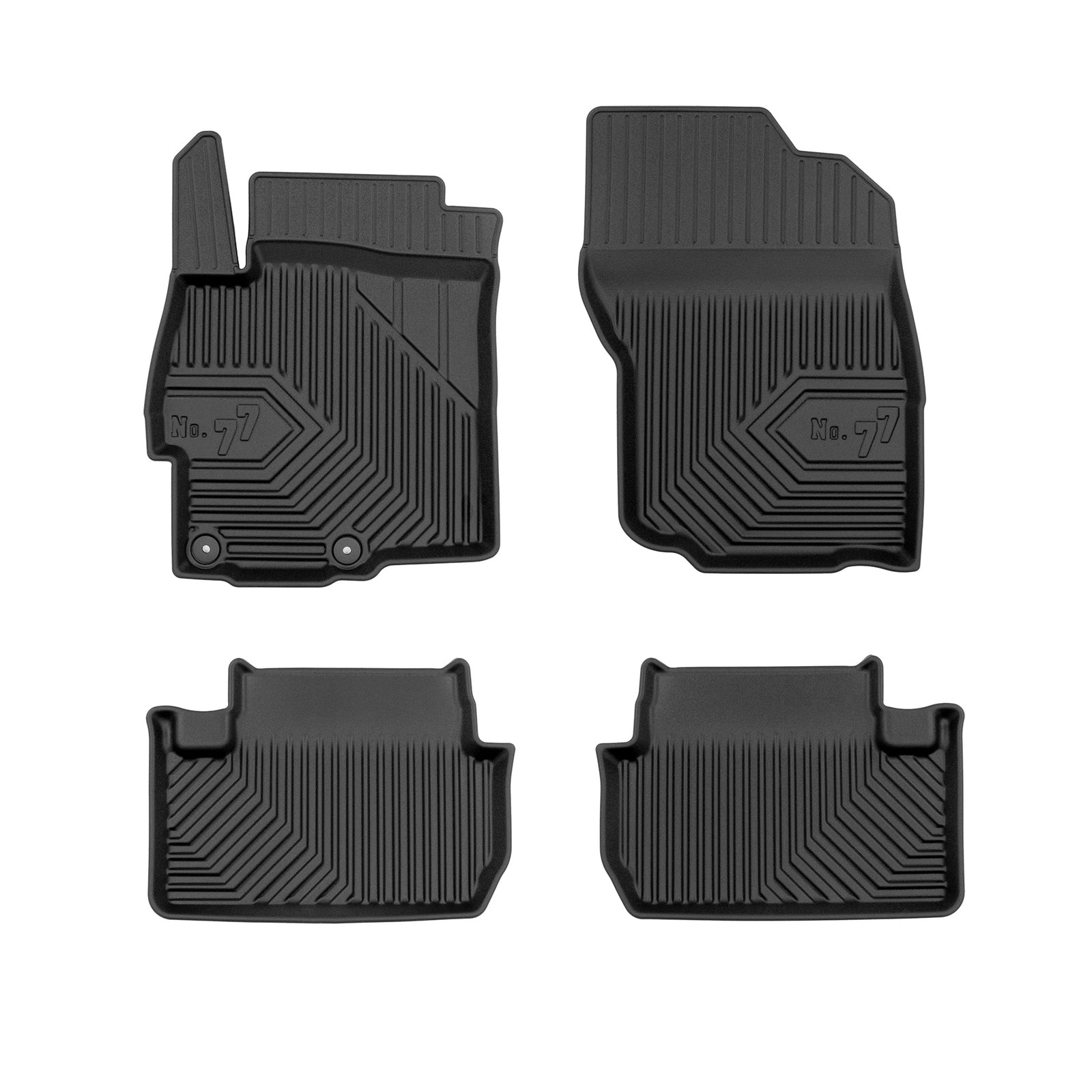 PACK 4 TAPETES BORRACHA NO.77 MITSUBISHI LANCER VIII 2007-2015