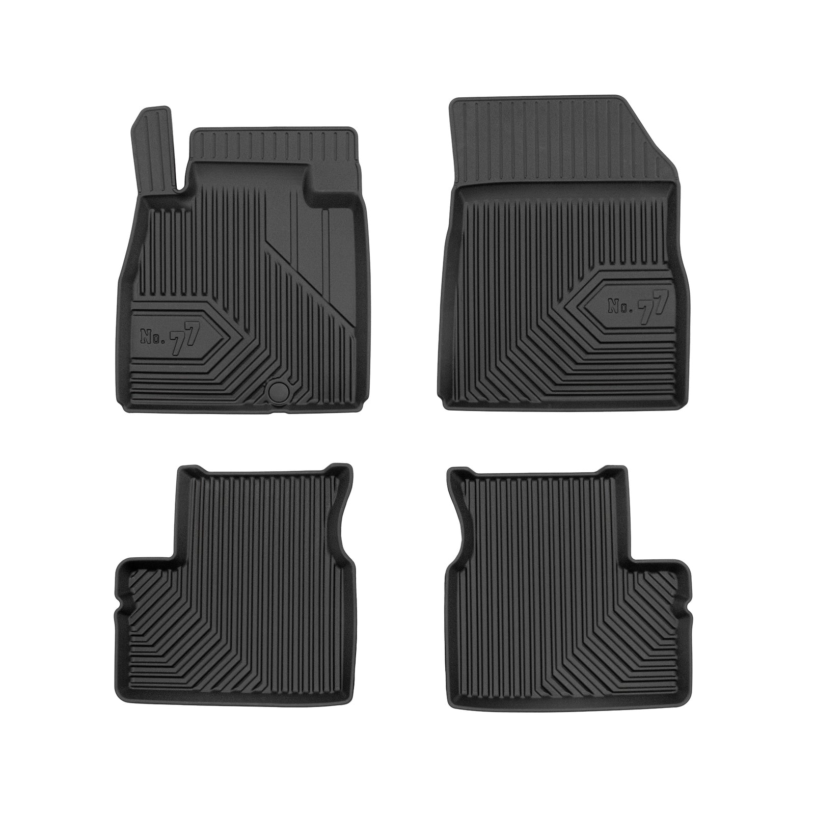 PACK 4 TAPETES BORRACHA NO.77 NISSAN MICRA K13 2010-2016