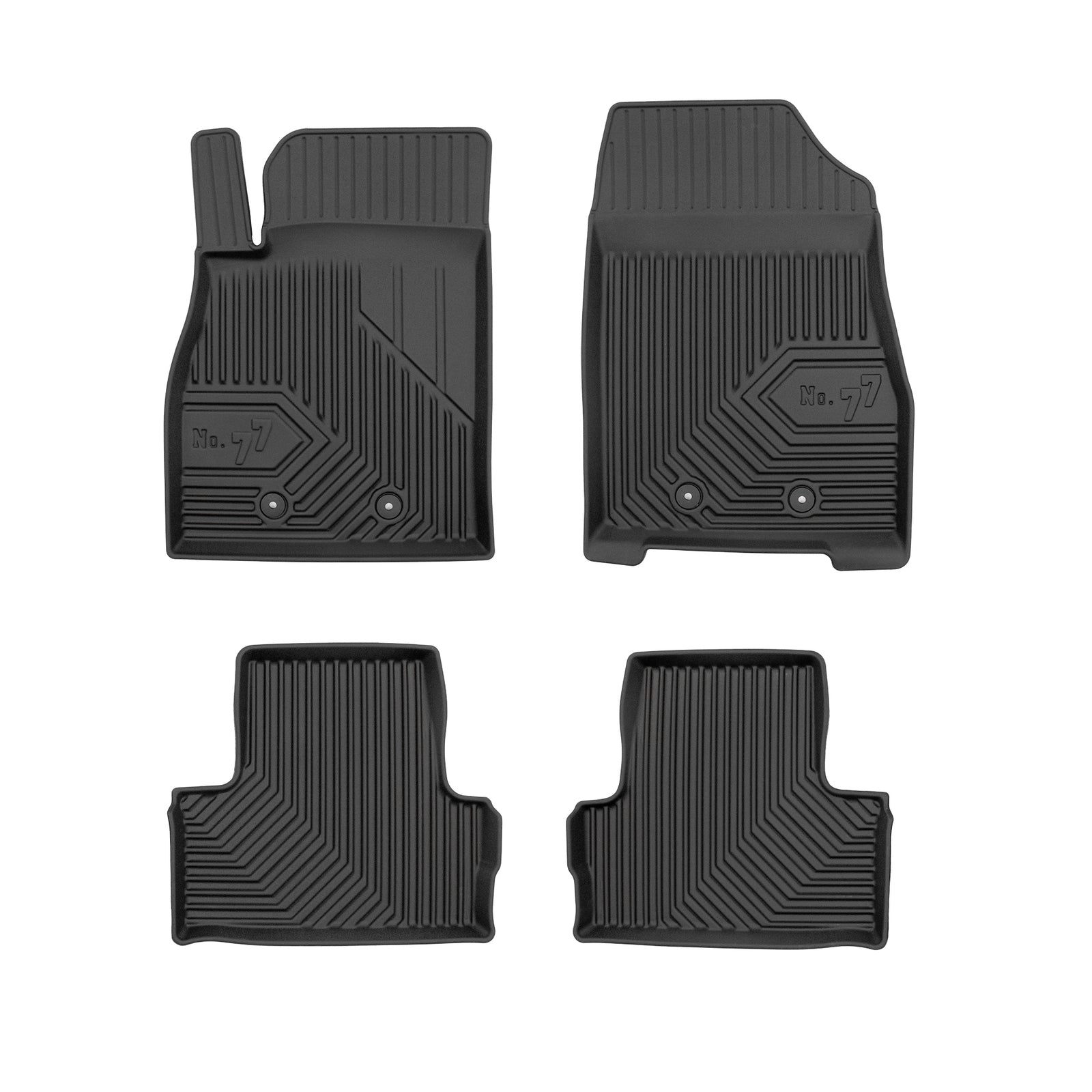 PACK 4 TAPETES BORRACHA NO.77 OPEL AMPERA 2012-2014