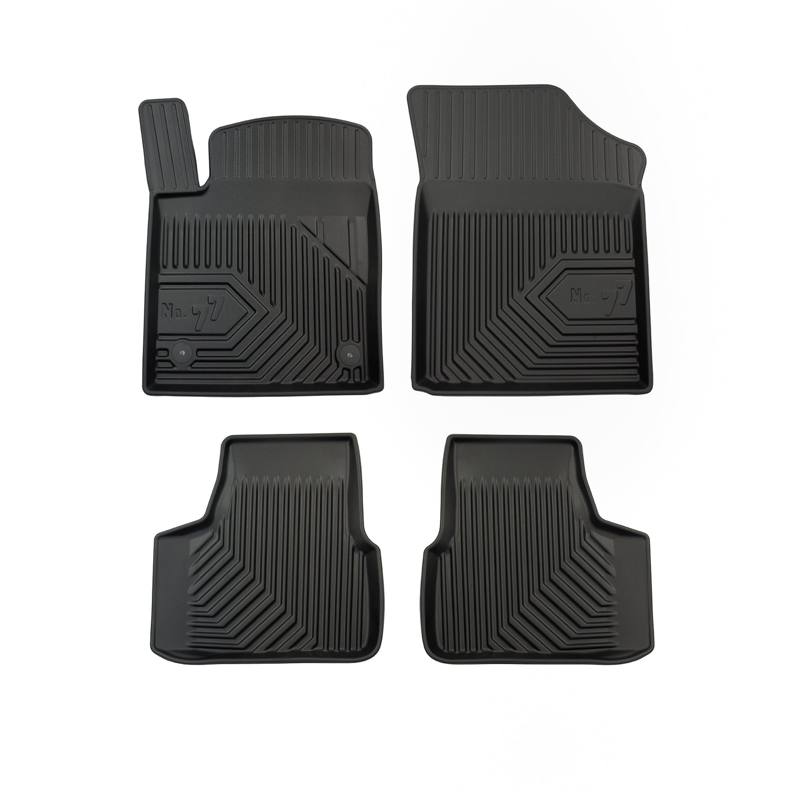 PACK 4 TAPETES BORRACHA NO.77 SKODA RAPID SPACEBACK 2012-2019