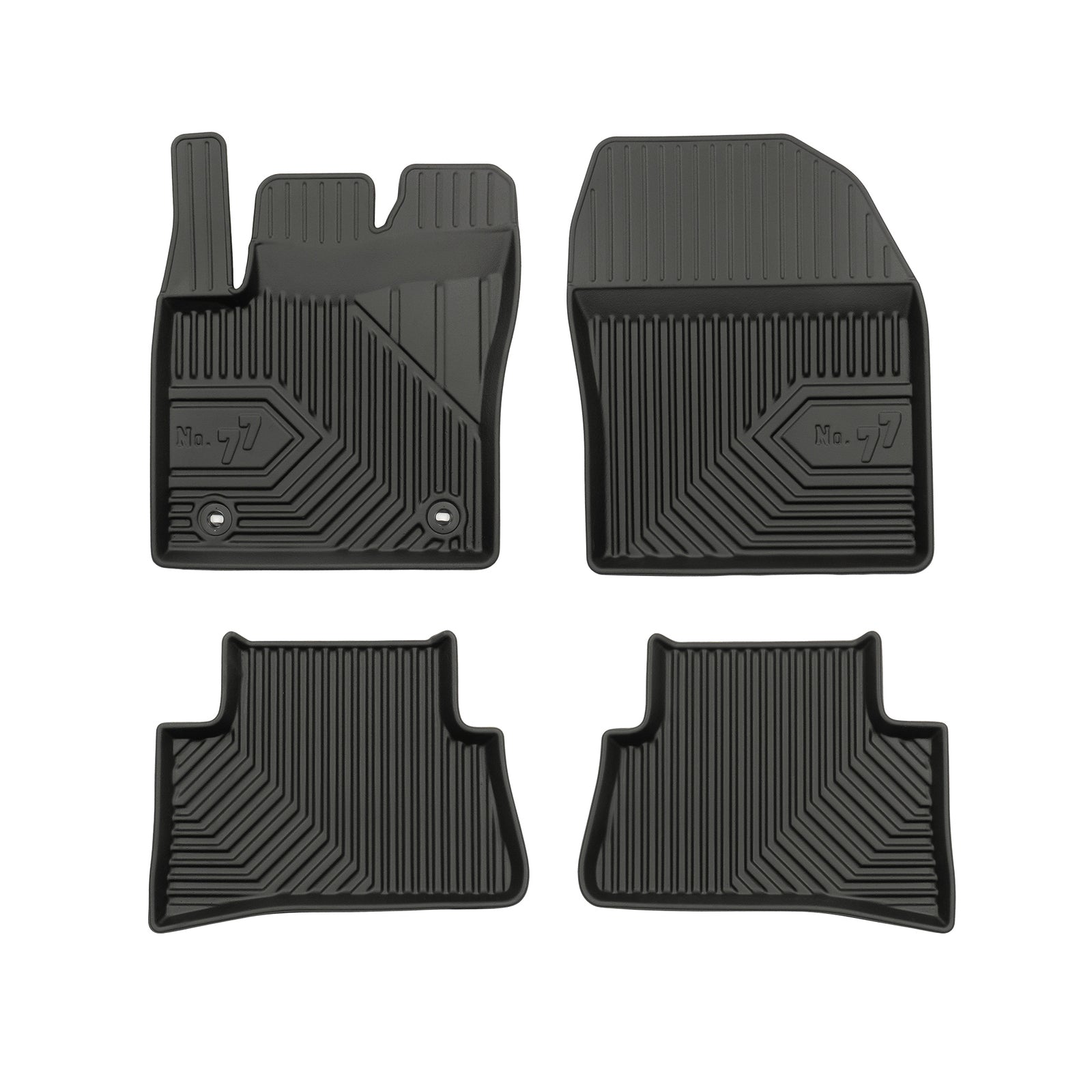PACK 4 TAPETES BORRACHA NO.77 TOYOTA C-HR I 2016-2023