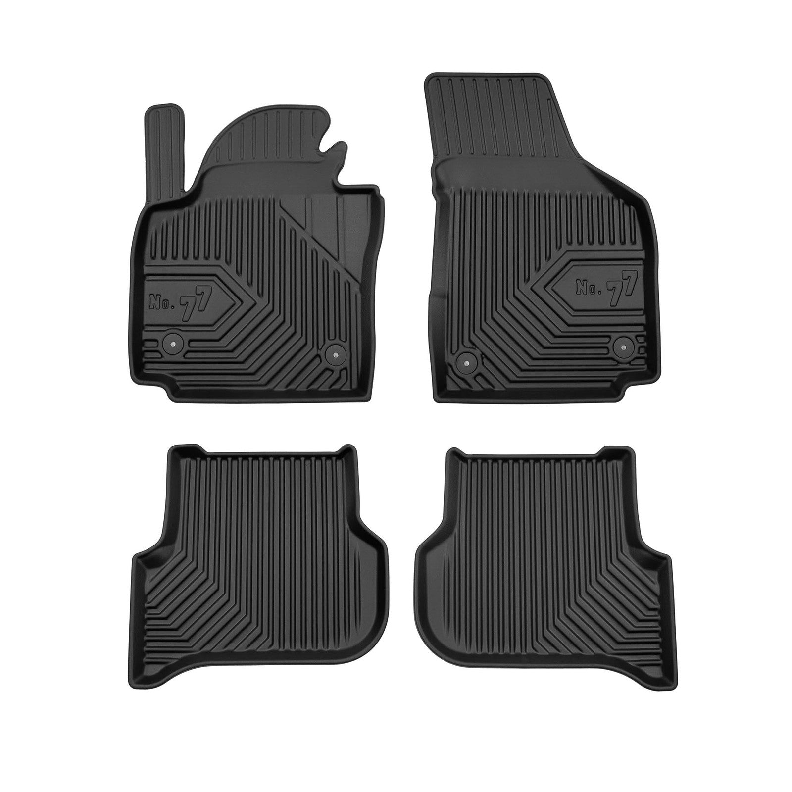 PACK 4 TAPETES BORRACHA NO.77 VOLKSWAGEN GOLF PLUS 2005-2014