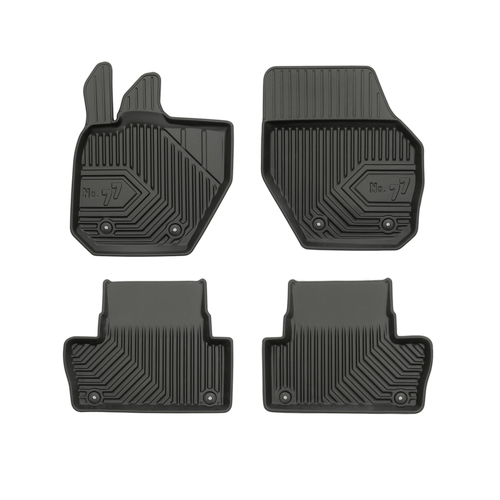 PACK 4 TAPETES BORRACHA NO.77 VOLVO XC60 I 2008-2017