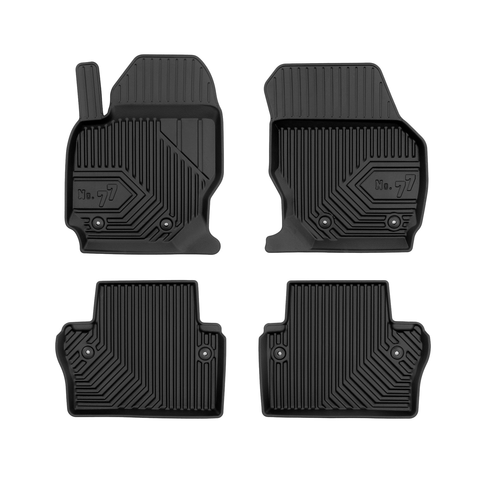 PACK 4 TAPETES BORRACHA NO.77 VOLVO XC70 II 2014-2016